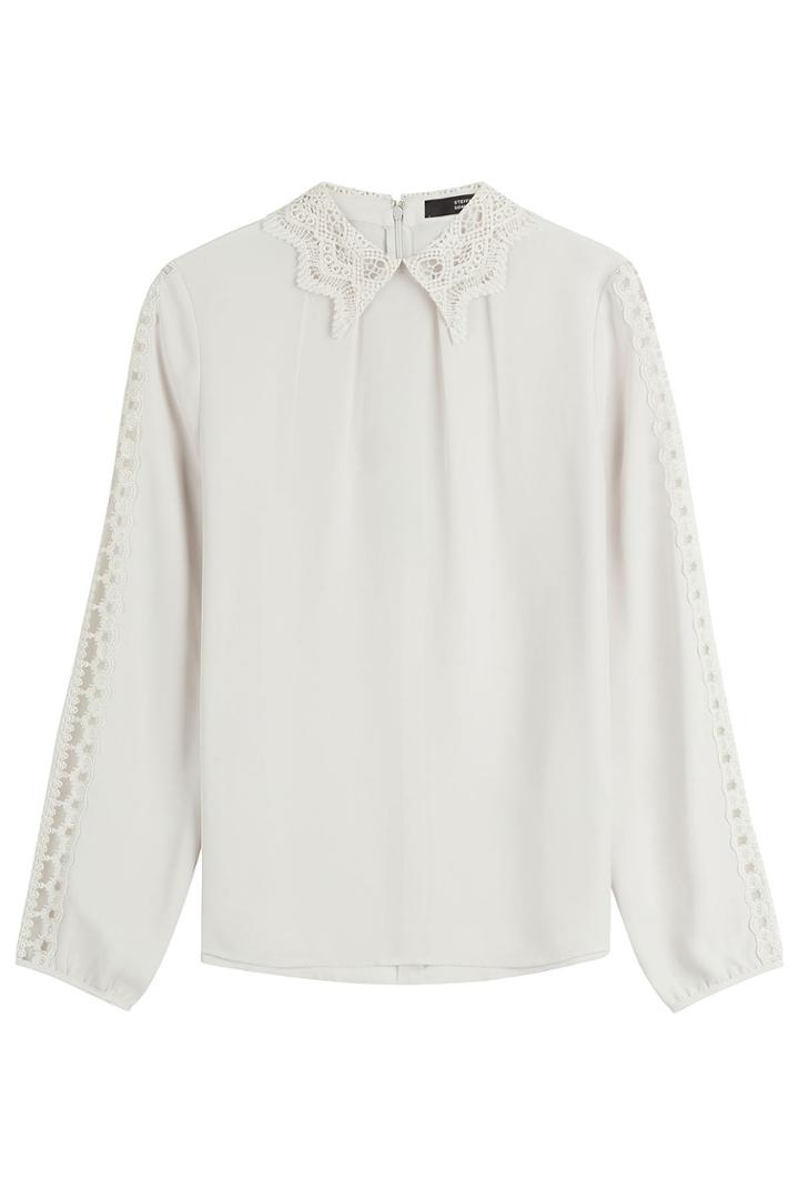 Steffen Schraut Steffen Schraut Blouse With Crochet Trims - White