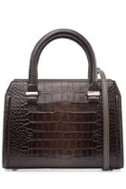 Victoria Beckham Victoria Beckham Mini Victoria Embossed Leather Tote - Brown