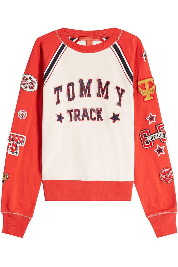 Hilfiger Collection Hilfiger Collection Cotton Sweatshirt With Varsity Patches
