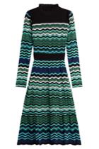 M Missoni M Missoni High Neck Knit Dress - Multicolored