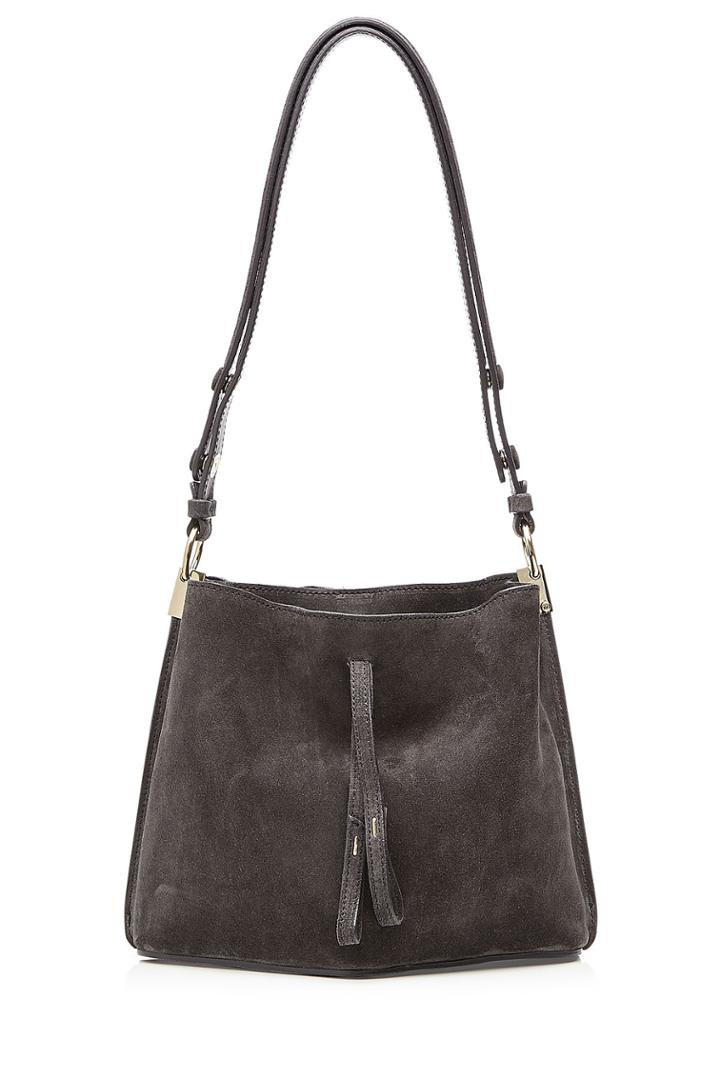Maison Margiela Maison Margiela Suede Shoulder Bag - Black
