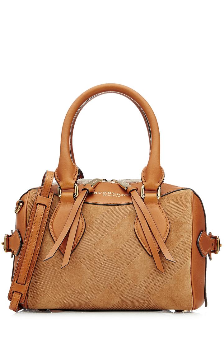 Burberry Prorsum Leather And Suede Tote