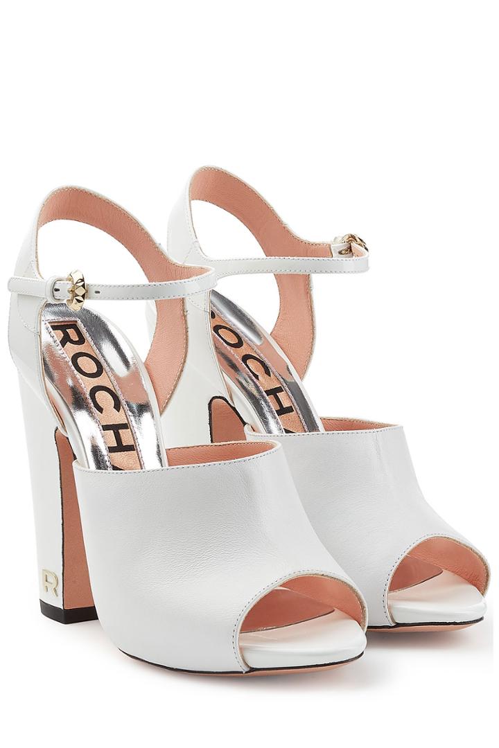 Rochas Rochas Boxcalf Sandals - White
