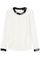 Ralph Lauren Black Label Ralph Lauren Black Label Blouse With Patent Leather Trims