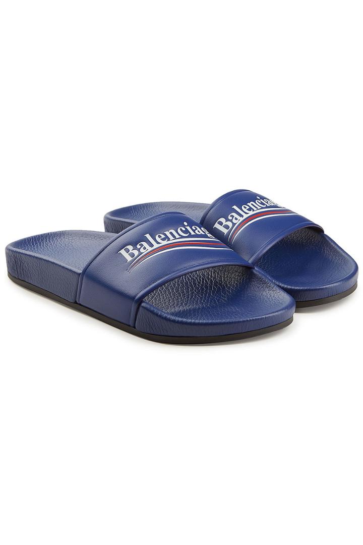 Balenciaga Balenciaga Political Leather Slides