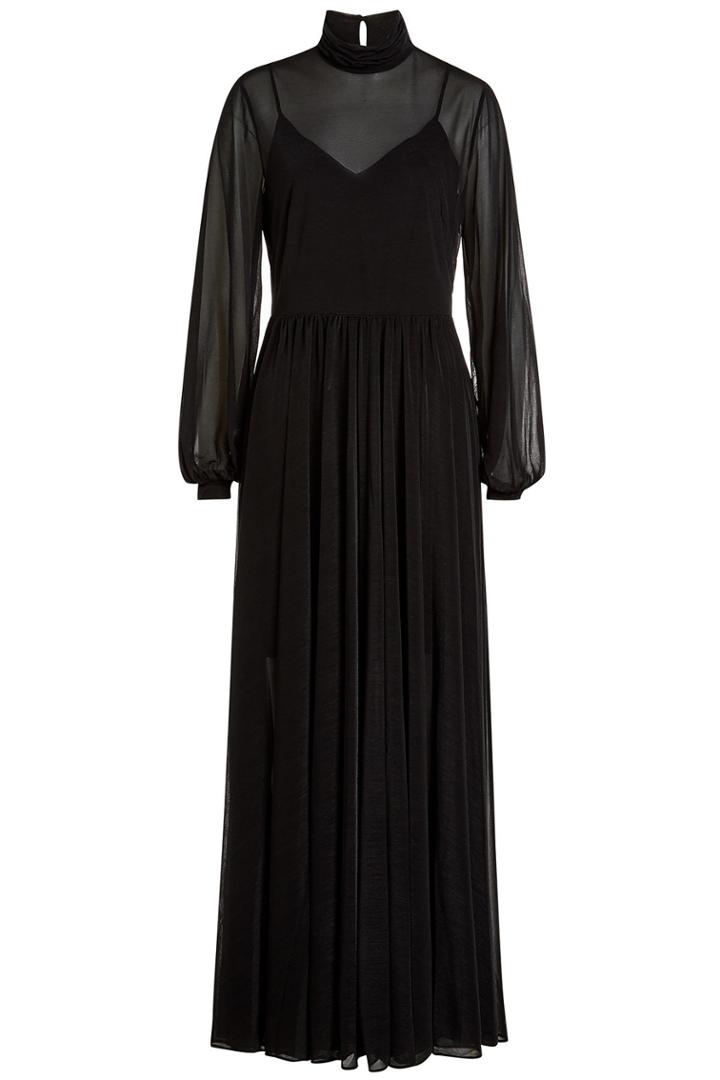 Diane Von Furstenberg Diane Von Furstenberg Maxi Dress With Sheer Overlay