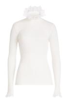 Philosophy Di Lorenzo Serafini Philosophy Di Lorenzo Serafini Knit Pullover With Lace Trims