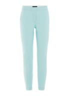 Piazza Sempione Piazza Sempione Cropped Cotton Pants - Turquoise