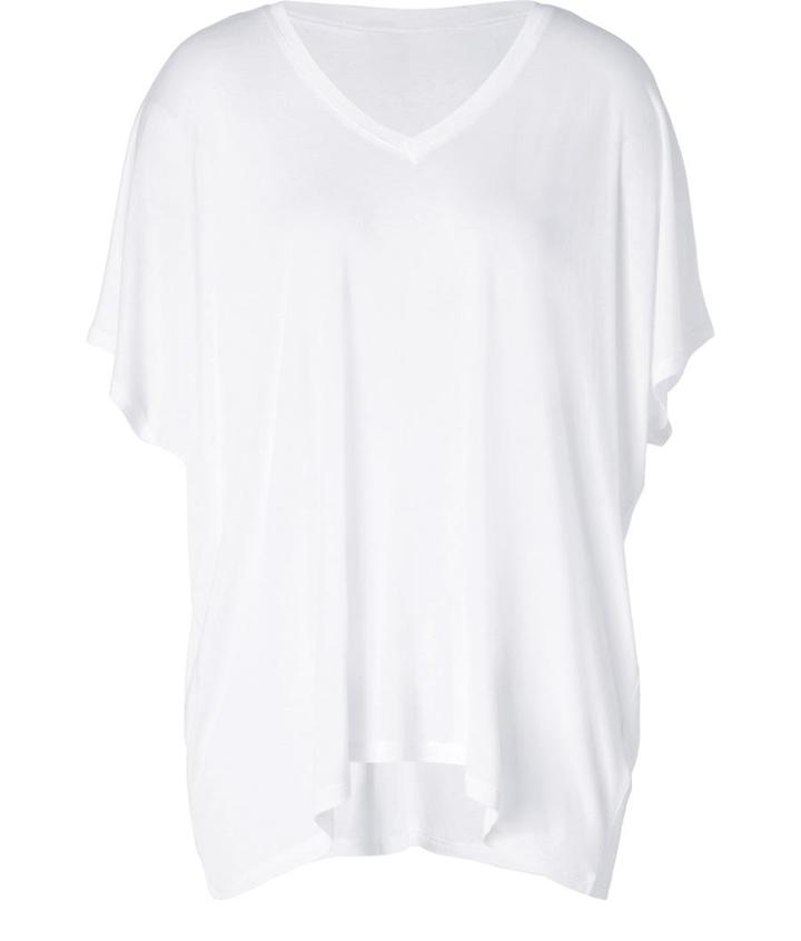 Dkny Jersey Oversized T-shirt In White
