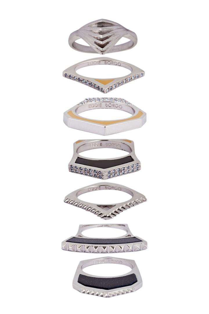 Eddie Borgo Eddie Borgo Tuareg Ring Set - Multicolor