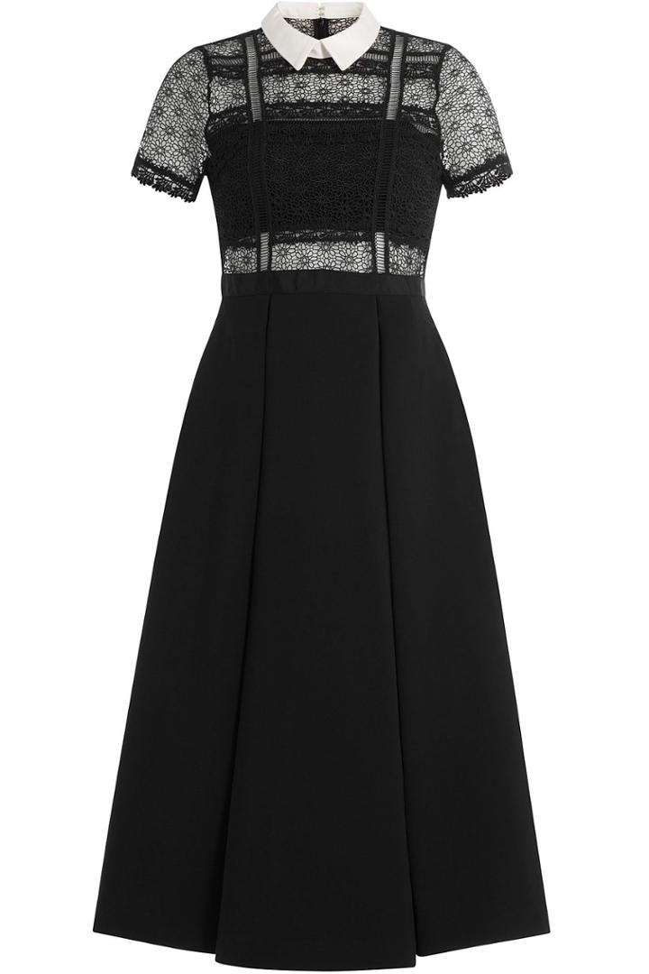 Self-portrait Self-portrait Fleur Lace Panel Dress