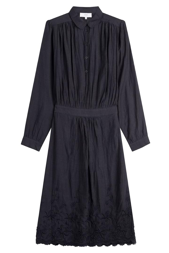 Vanessa Bruno Athé Vanessa Bruno Athé Cotton Dress With Embroidery - Blue