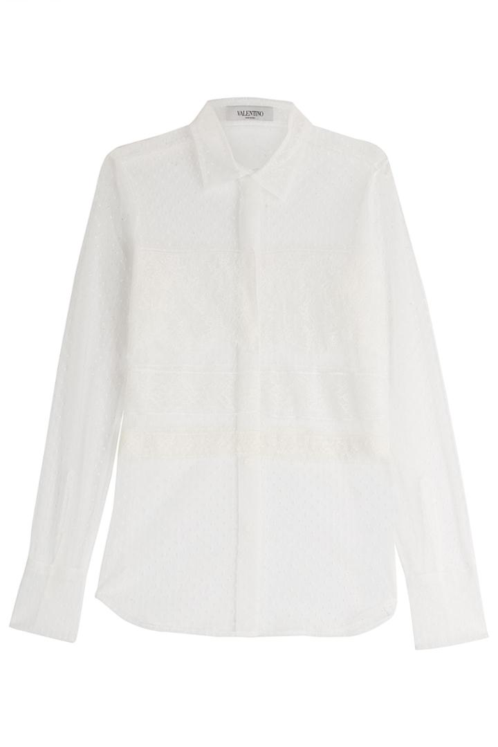 Valentino Valentino Shirt With Lace - White