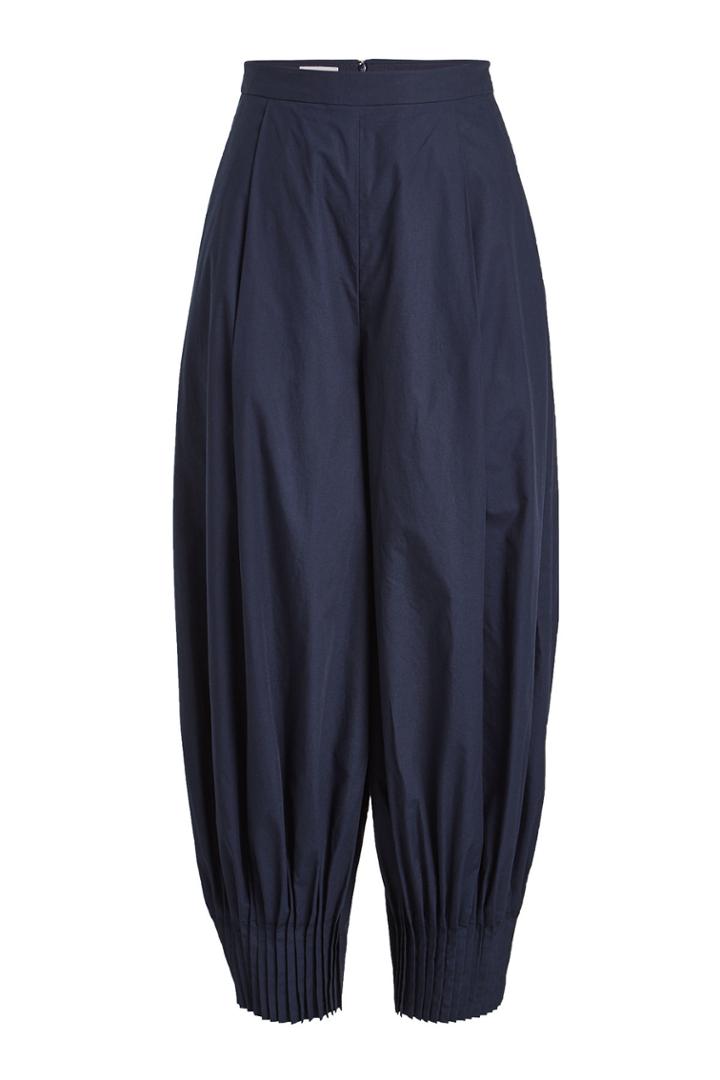 Delpozo Delpozo Pin Tuck Cotton Pants