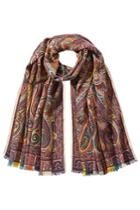 Etro Etro Cashmere Printed Scarf With Silk