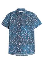 Orlebar Brown Orlebar Brown Pelham Printed Cotton Shirt - Blue