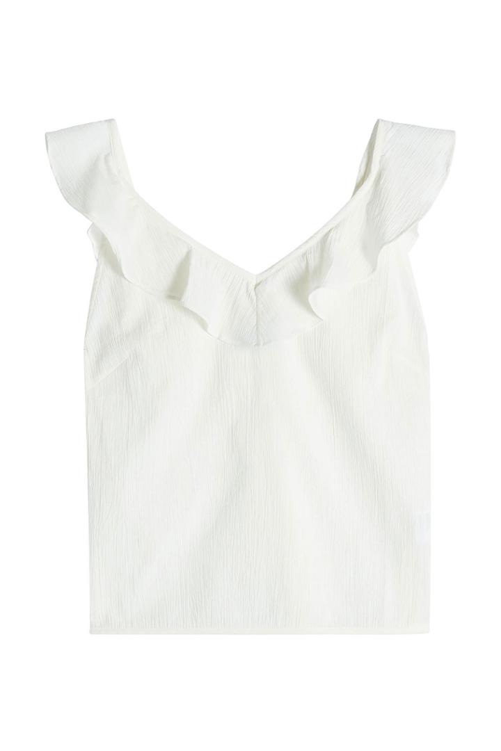 M I H M I H Flutter Top With Cotton And Linen