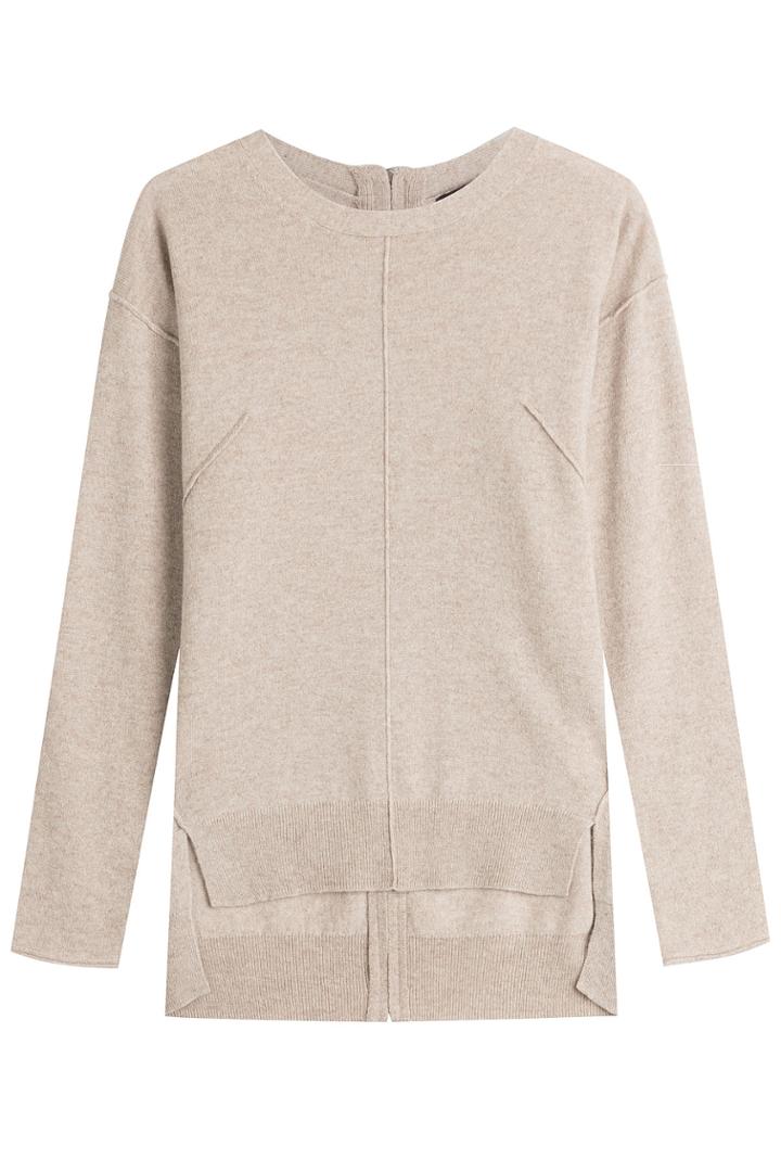 Steffen Schraut Steffen Schraut Cashmere Pullover With High-low Hemline - Beige