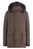 Baldessarini Baldessarini Down Coat With Fur Trimmed Hood