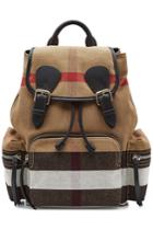 Burberry Burberry Printed Jute And Cotton Backpack