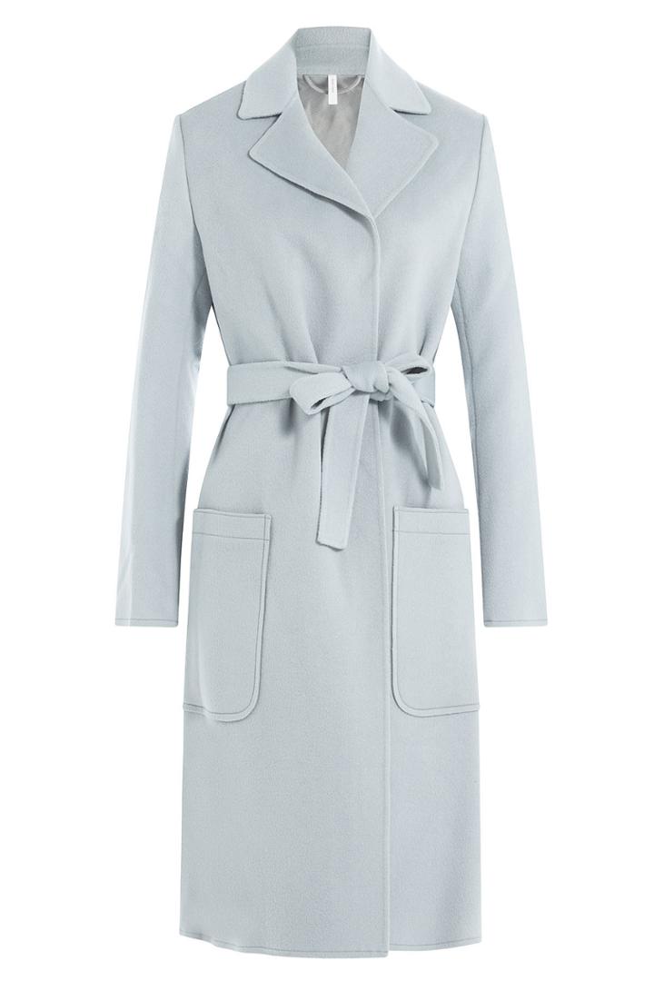 Helmut Lang Helmut Lang Wool-cashmere Belted Coat - Blue