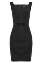 Dsquared2 Dsquared2 Virgin Wool And Silk Dress - Black