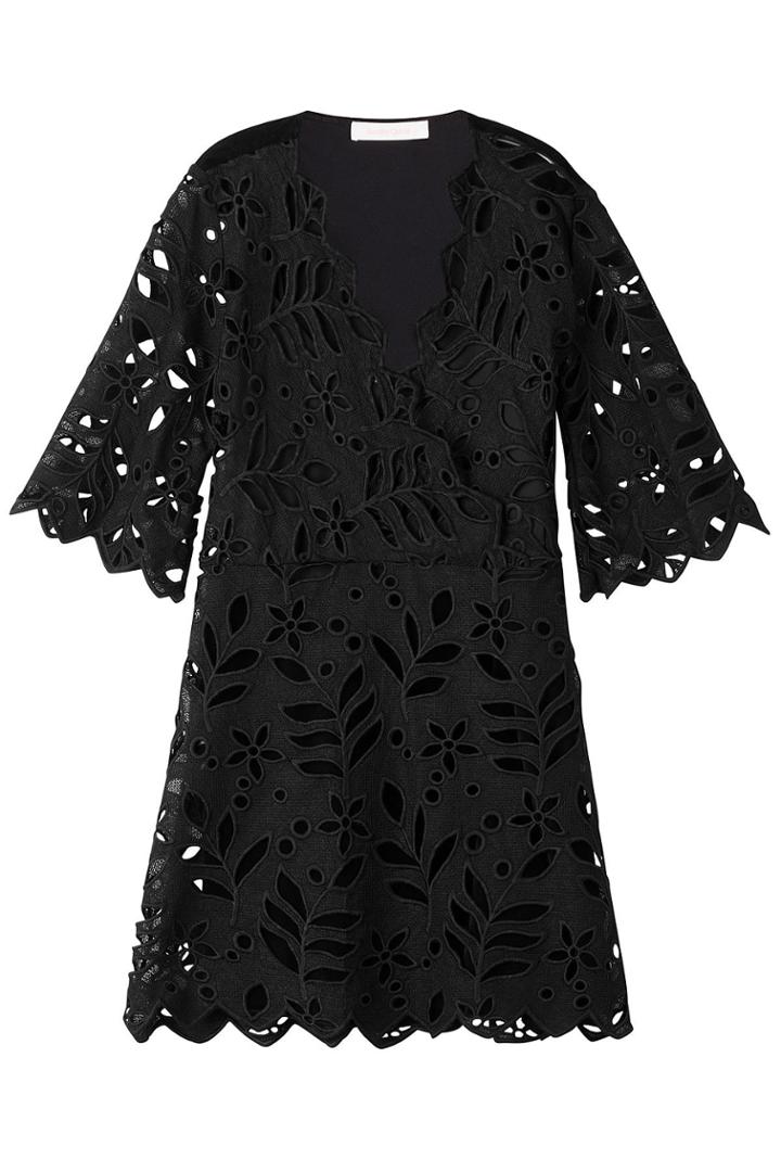 See By Chloé See By Chloé Embroidered Cotton Dress - Black