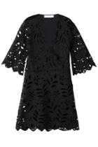 See By Chloé See By Chloé Embroidered Cotton Dress - Black