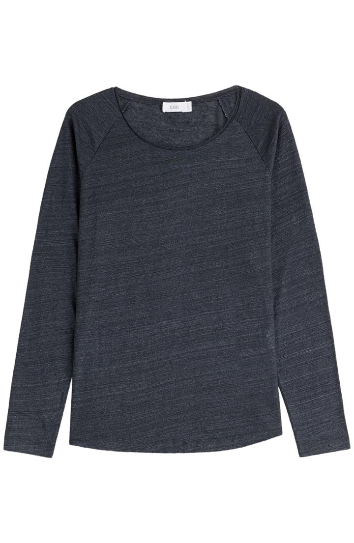 Closed Linen Long Sleeve Top