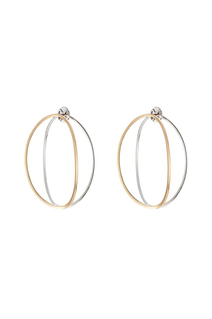 Delfina Delettrez Delfina Delettrez Big Ear-clipse Hoop Earrings In 18kt Gold