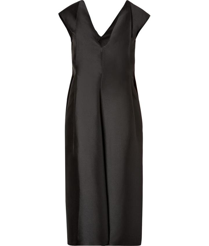 Jil Sander Silk Blend Potpourri Dress In Anthracite