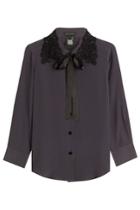 Marc Jacobs Marc Jacobs Silk Blouse With Embroidery - Grey