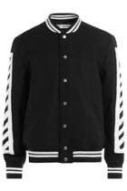 Off White Off White Varsity Jacket With Print - Multicolored