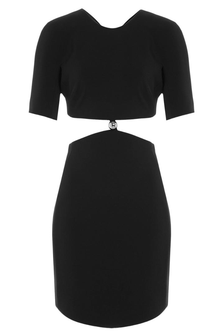 Mugler Mugler Dress With Cutout Waist - Black