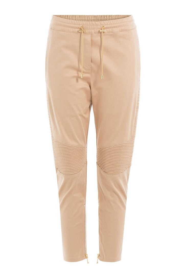 Balmain Balmain Cropped Biker Pants - Beige
