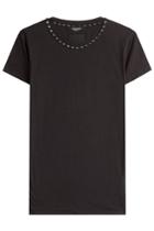 Valentino Valentino Cotton T-shirt With Rockstuds - Black