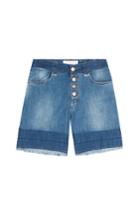 See By Chloé See By Chloé Button Front Jean Shorts - Blue