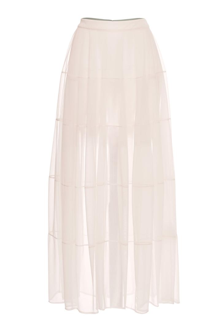 Jil Sander Jil Sander Transparent Midi Skirt