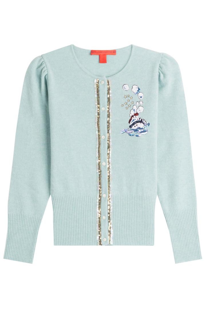 Hilfiger Collection Hilfiger Collection Embellished Wool Cardigan