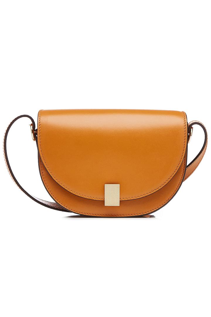 Victoria Beckham Victoria Beckham Small Half Moon Box Leather Shoulder Bag