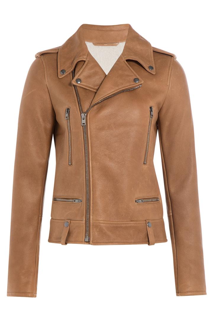Joseph Joseph Leather Biker With Shearling Lining