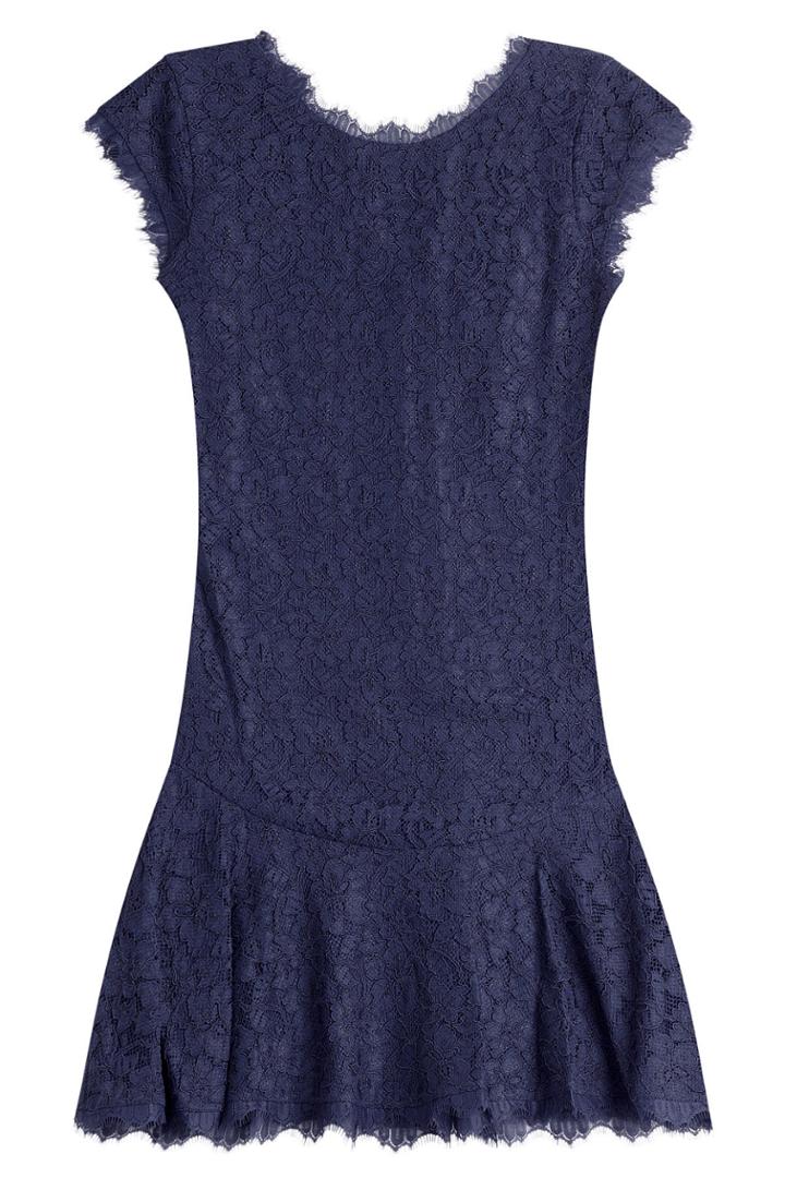 Diane Von Furstenberg Diane Von Furstenberg Cap Sleeve Lace Dress