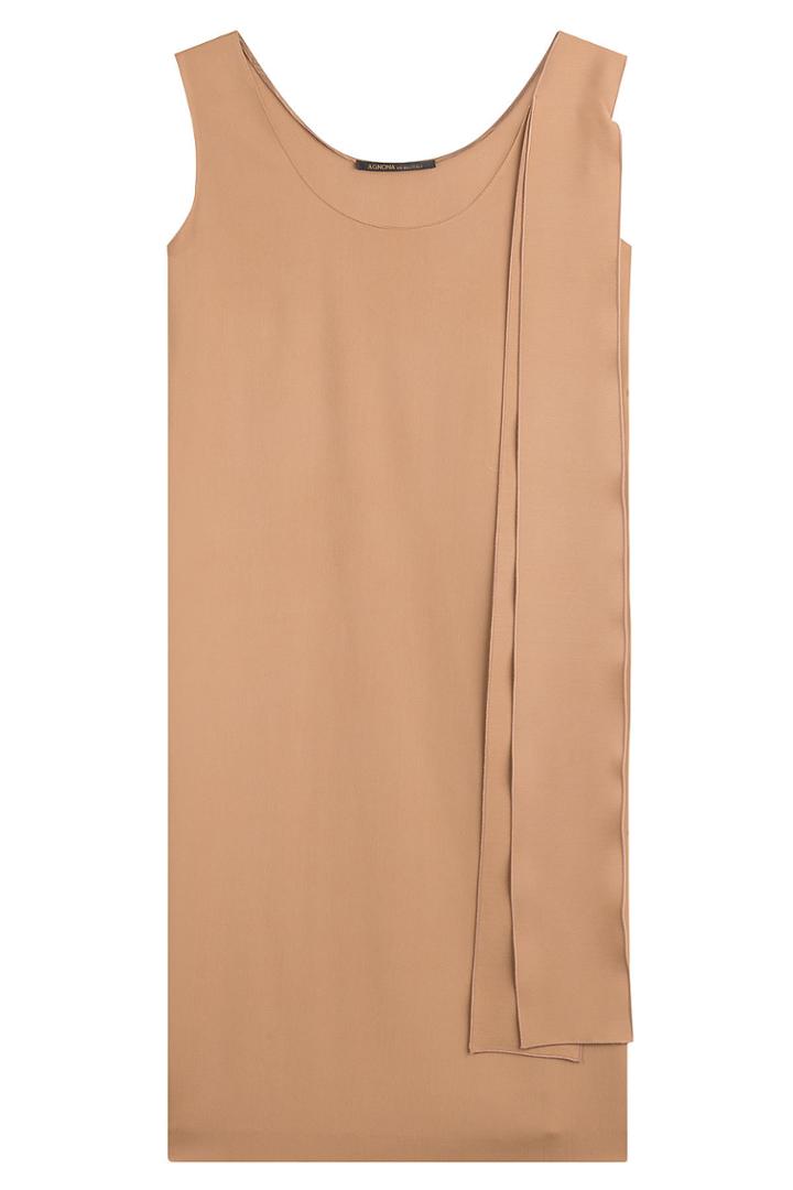 Agnona Agnona Crepe Dress - Brown
