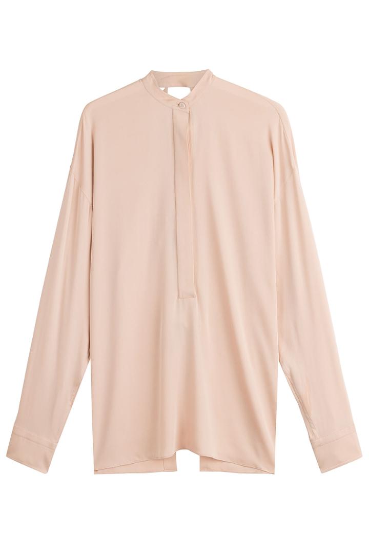 Helmut Lang Helmut Lang Silk Blouse - Beige