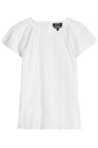 A.p.c. A.p.c. Mina Cotton Top With Cut-out Pattern