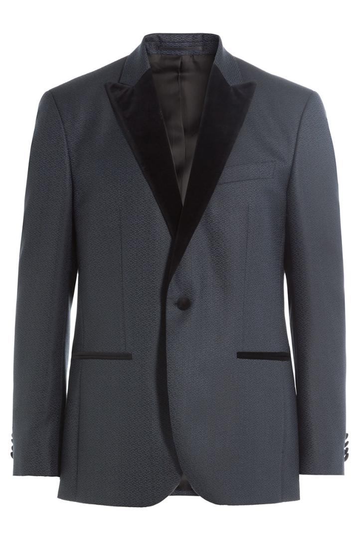Baldessarini Baldessarini Virgin Wool Blazer With Velvet