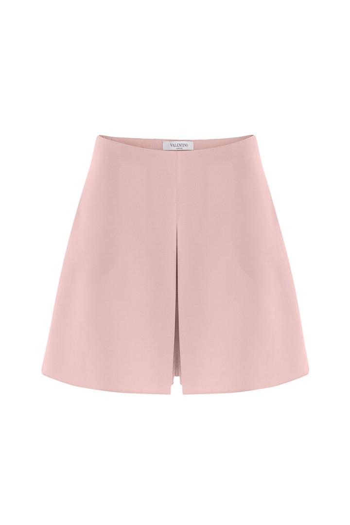 Valentino Valentino Wool-silk Shorts - Rose