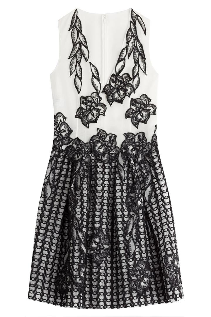Alberta Ferretti Alberta Ferretti Embroidered Silk Dress - Black