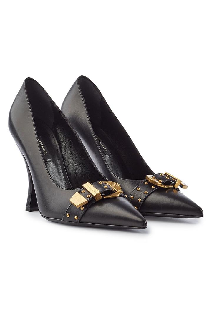 Versace Versace Leather Pumps With Studs