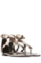 Pierre Hardy Metallic Leather Sandals